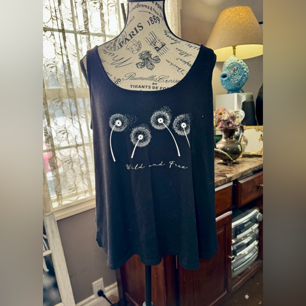 Warehouse Black Relaxed Tank Top